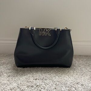 Black Leather Michael Kors Purse